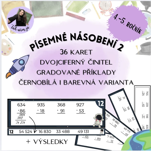 Písemné násobení 2