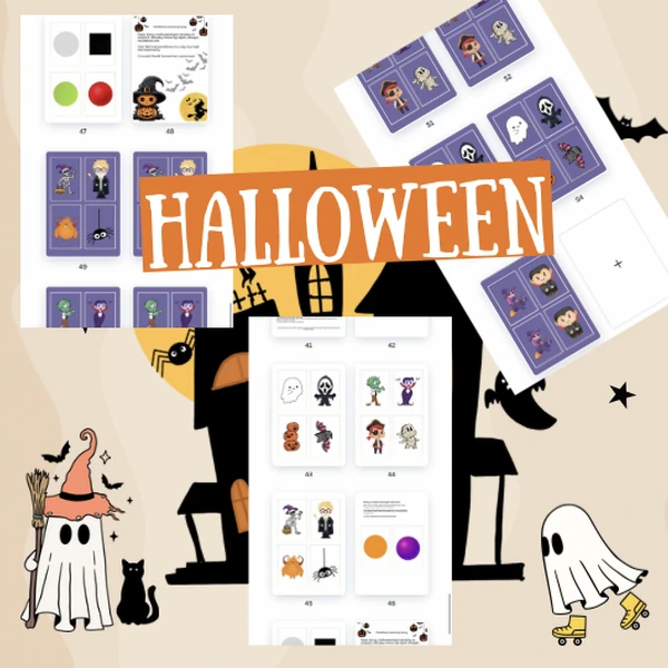 HALLOWEEN - Já mám kdo má, didaktické karty 