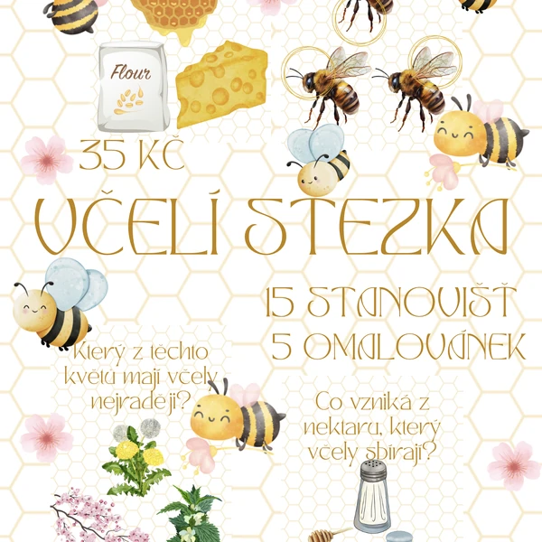 🐝 VČELÍ STEZKA – výuková a zábavná aktivita pro MŠ 🌸