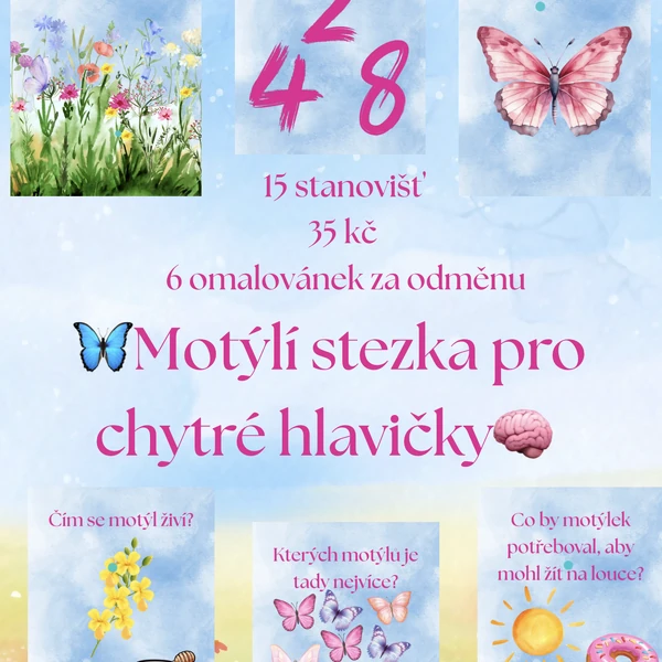 🦋✨ Motýlí stezka pro chytré hlavičky ✨🦋