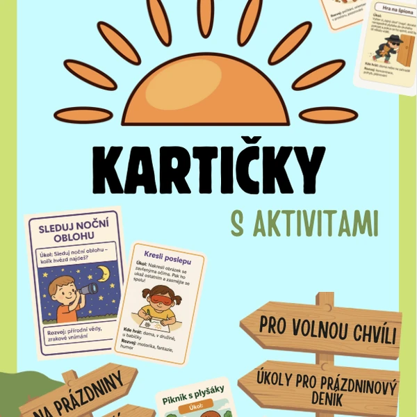 Zábavné úkoly, aktivity, prázdniny - úkolové karty