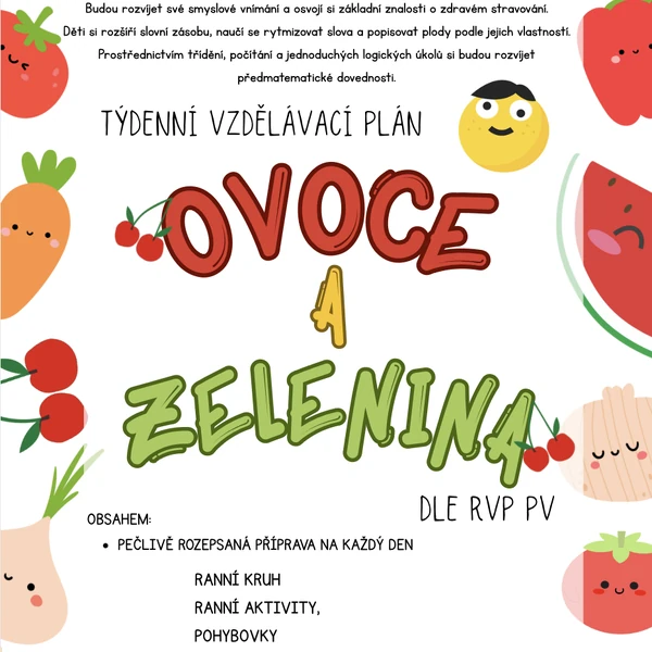 OVOCE a ZELENINA (přípravy)