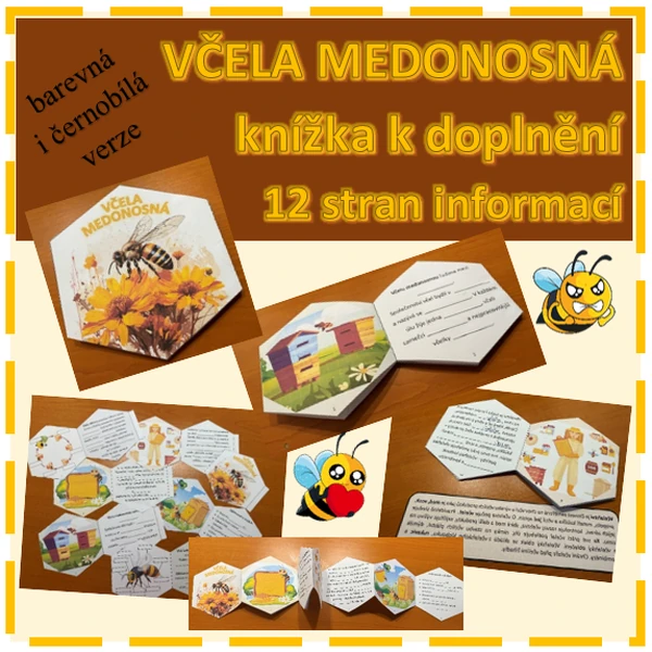 VČELA MEDONOSNÁ -knížka k doplnění informací