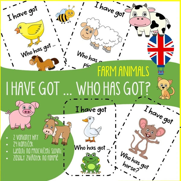 I have got ... who has got FARM ANIMALS