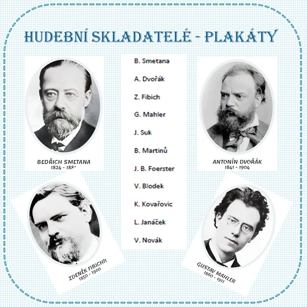 HUDEBNÍ SKLADATELÉ - PLAKÁTY