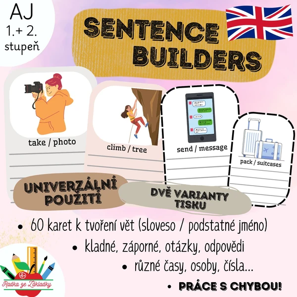Sentence Builders - Verbs & Nouns