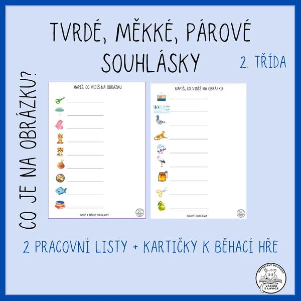 Tvrdé, měkké a párové souhlásky