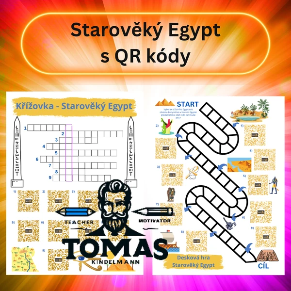 Starověký Egypt s QR kódy