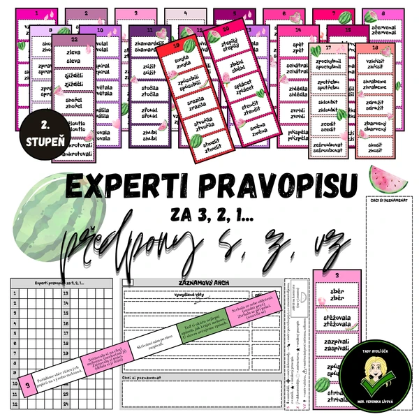 Experti pravopisu za 3, 2, 1 - psaní předpon s, z, vz