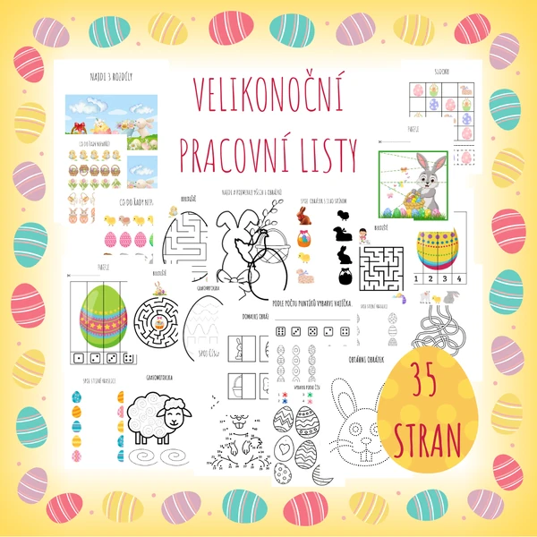 VELIKONOCE - pracovní listy