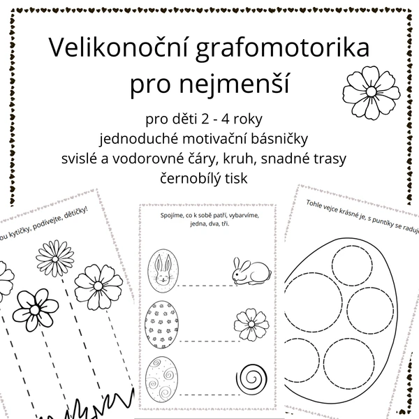 Velikonoční grafomotorika pro nejmenší