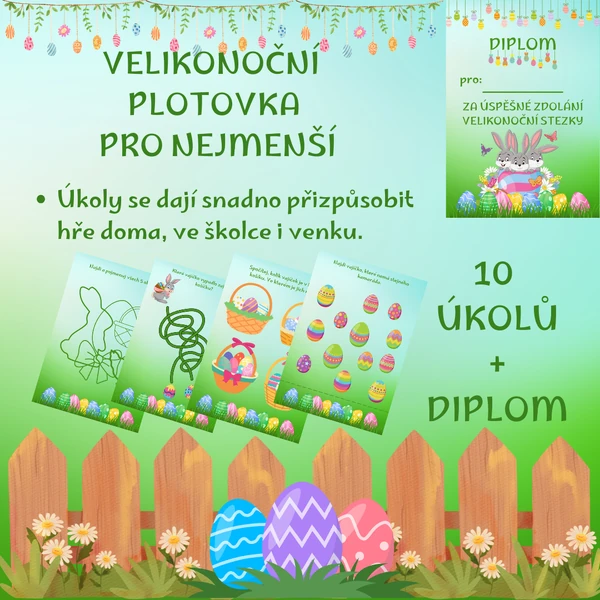 Velikonoční plotovka pro nejmenší