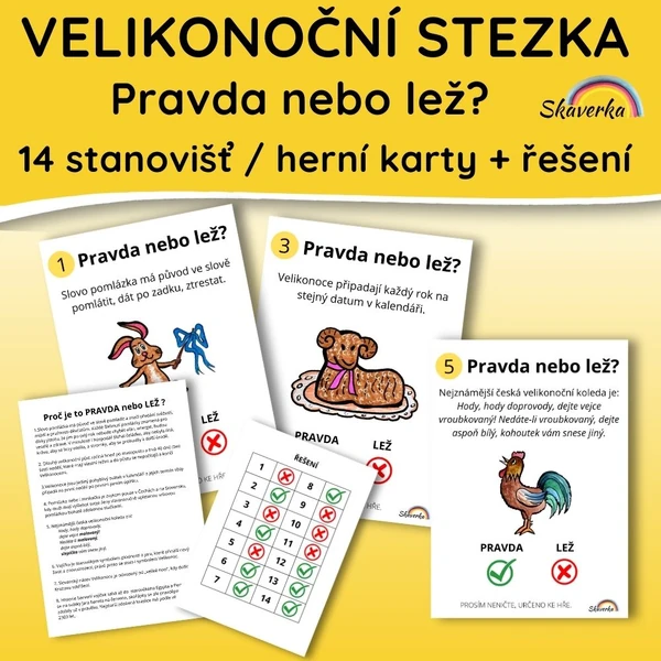 VELIKONOČNÍ STEZKA - Pravda nebo lež?