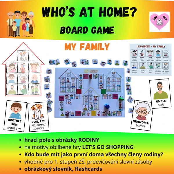 Who´s at home? - My family - board game