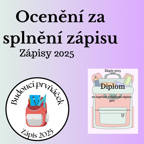 Ocenění za absolvování zápisu