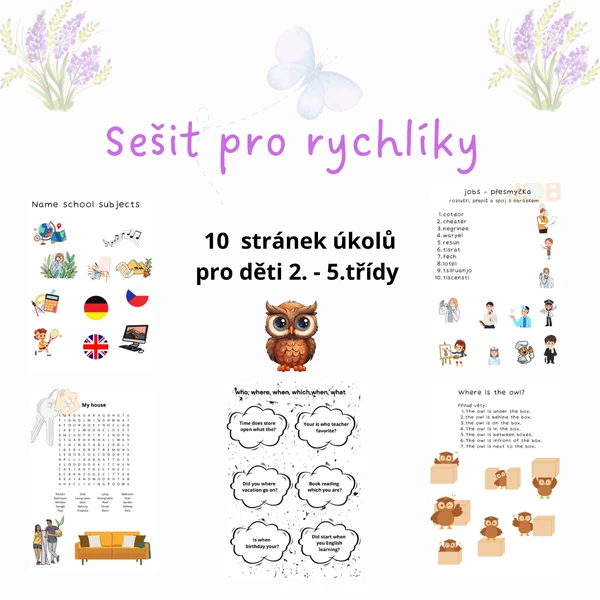 sešit pro rychlíky - 2.-4. třída