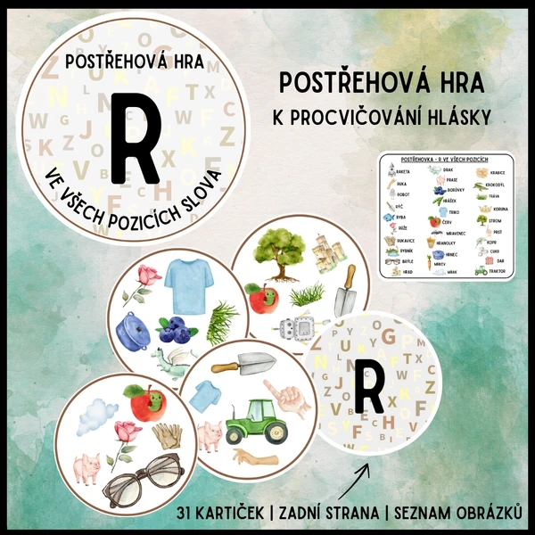 Postřehovka k procvičování hlásky R
