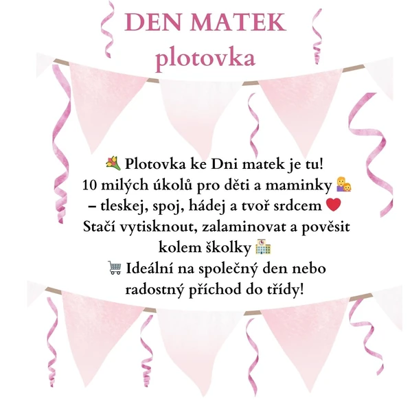 💐 Plotovka ke Dni matek