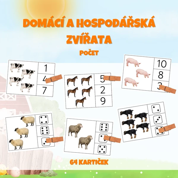 DOMÁCÍ A HOSPODÁŘSKÁ ZVÍŘATA - počet