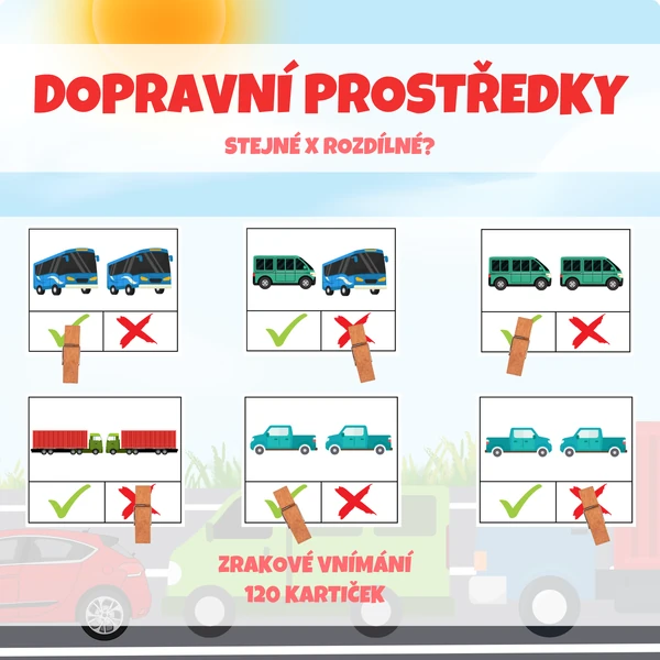 DOPRAVNÍ PROSTŘEDKY - stejné x rozdílné?