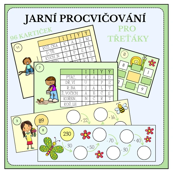 Jarní procvičování pro třeťáky
