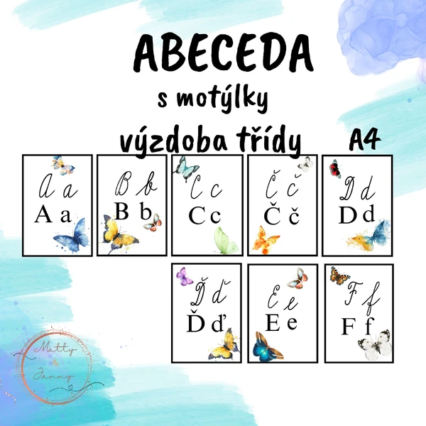ABECEDA s motýly