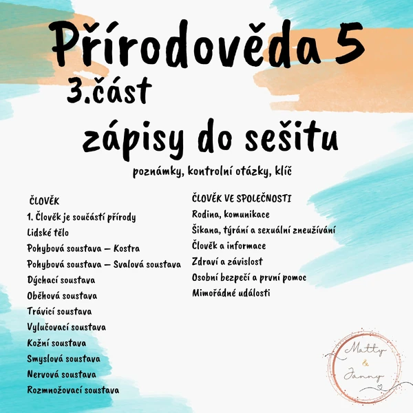 Přírodověda 5 - - 3. část - člověk a člověk ve společnosti