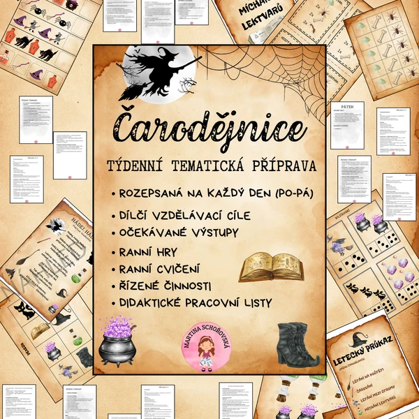 Kompletní příprava do MŠ- ČARODĚJNICE