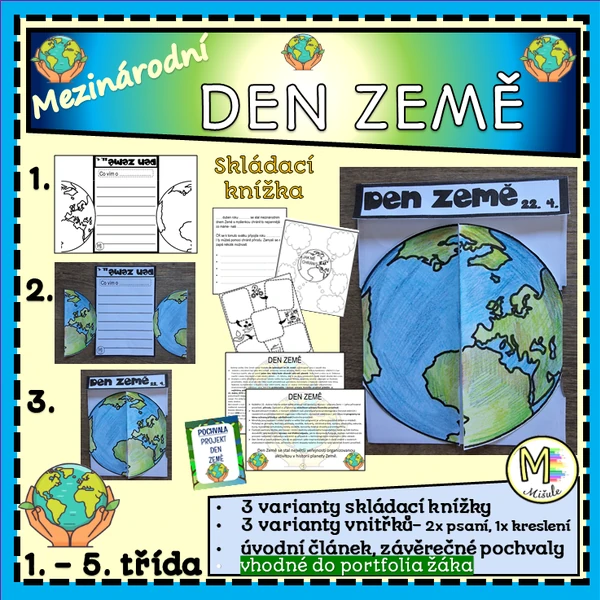 DEN ZEMĚ- SKLÁDACÍ KNÍŽKA