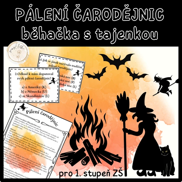 Pálení čarodějnic + běhačka s tajenkou