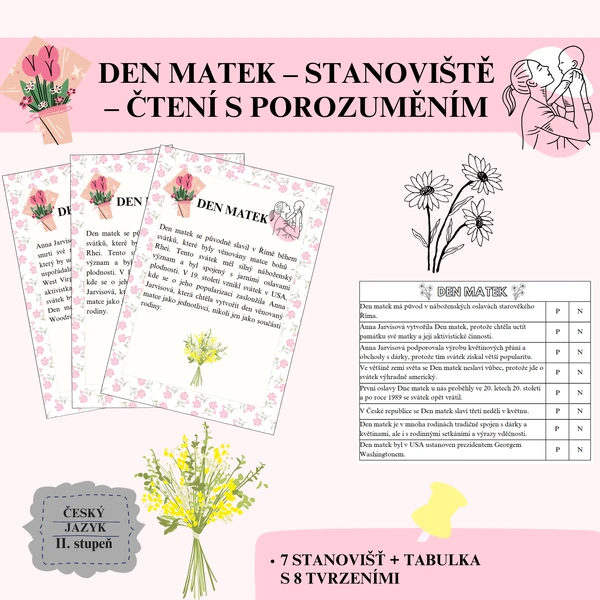 Den matek –⁠⁠⁠⁠⁠⁠ stanoviště – čtení s porozuměním 