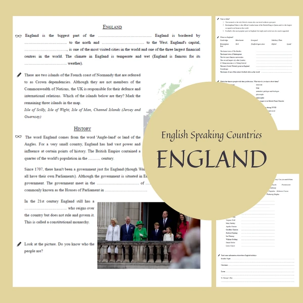 the UK (English speaking countries: England, Scotland, Wales, Northern Ireland)