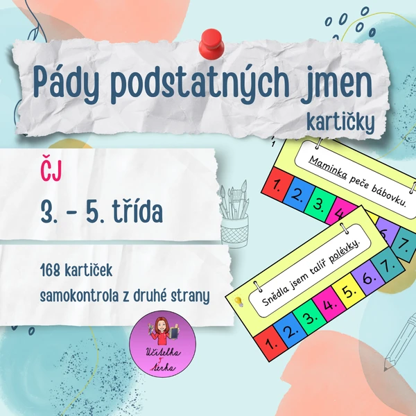 Pády podstatných jmen - kartičky