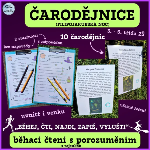 BĚHACÍ ČTENÍ S POROZUMĚNÍM - ČARODĚJNICE