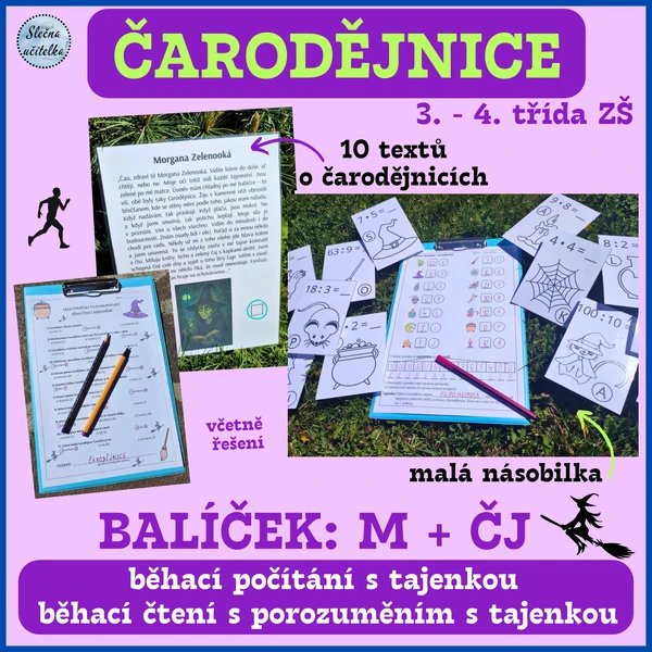 ČARODĚJNICE - BĚHACÍ BALÍČEK: M + ČJ