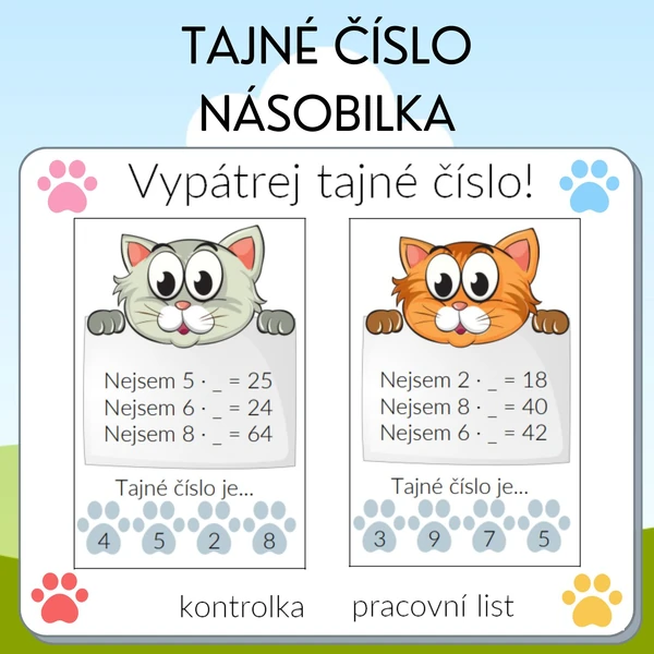 Tajné číslo - násobilka