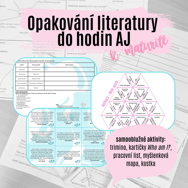 Opakování britské a americké literatury do hodin AJ (staniční výuka, maturita)