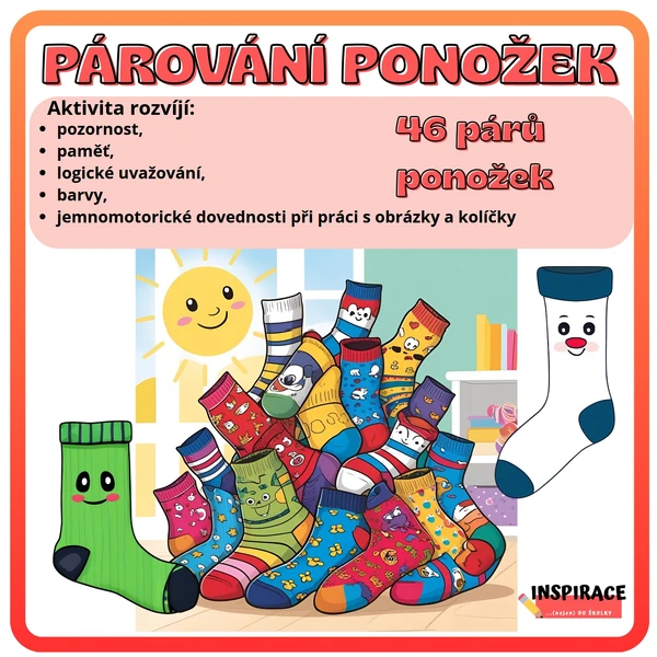 PÁROVÁNÍ PONOŽEK 🧦