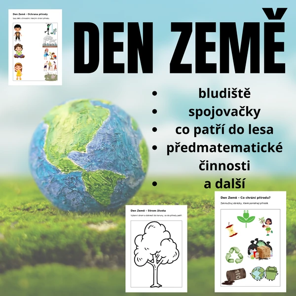 DEN ZEMĚ - pracovní listy 2
