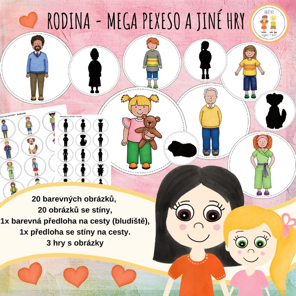 Rodina - Mega pexeso a jiné hry