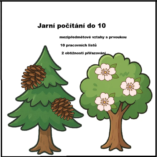 Jarní počítání do 5 a do 10