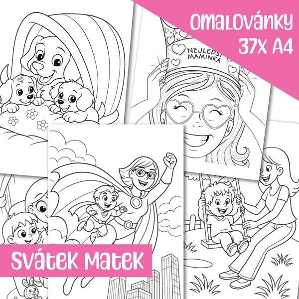 💖 Den matek: VELKÁ sada OMALOVÁNEK