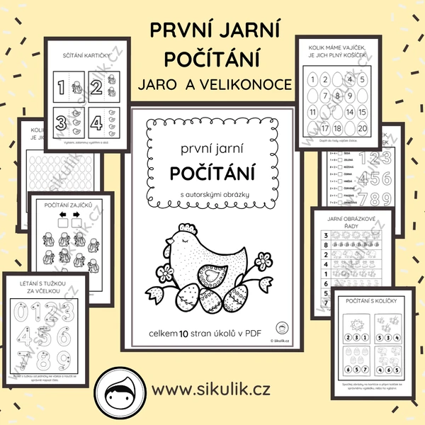 PRVNÍ JARNÍ POČÍTÁNÍ JARO A VELIKONOCE