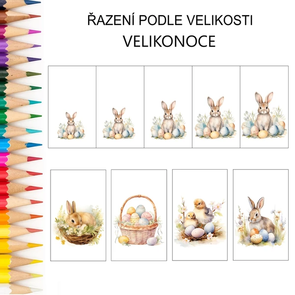 Řazení podle velikosti VELIKONOCE