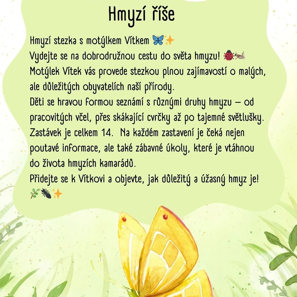 Hmyzí říše - stezka