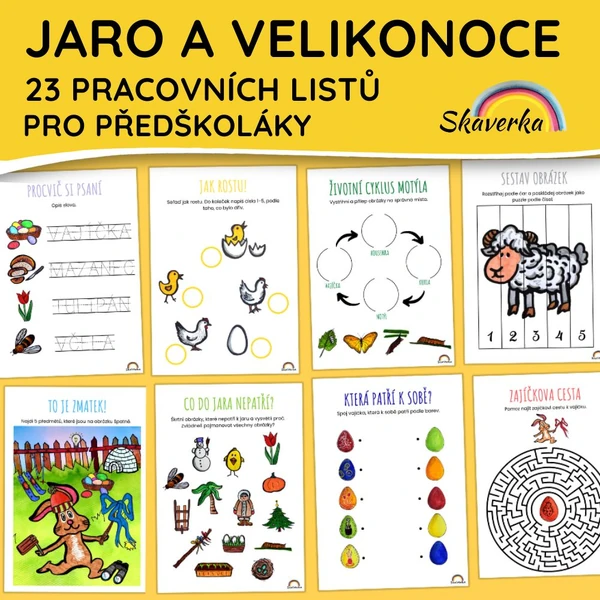 JARO A VELIKONOCE - pracovní listy