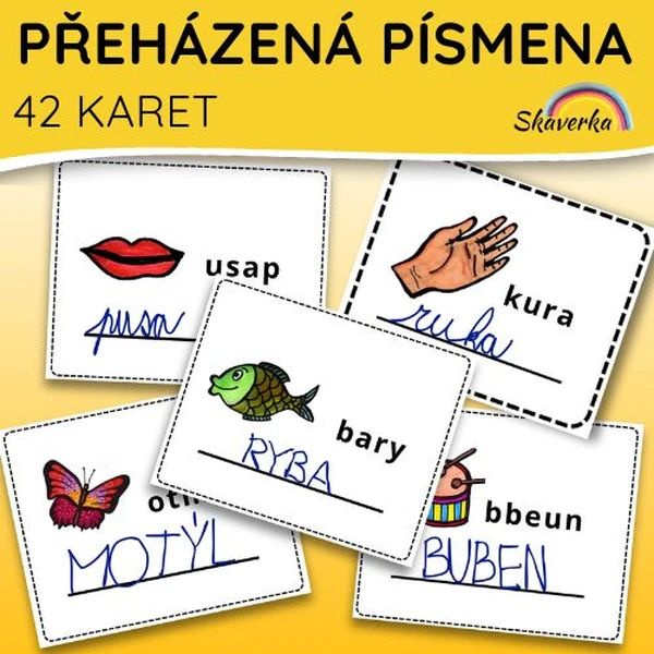 PŘEHÁZENÁ PÍSMENA - Slož slovo podle obrázku