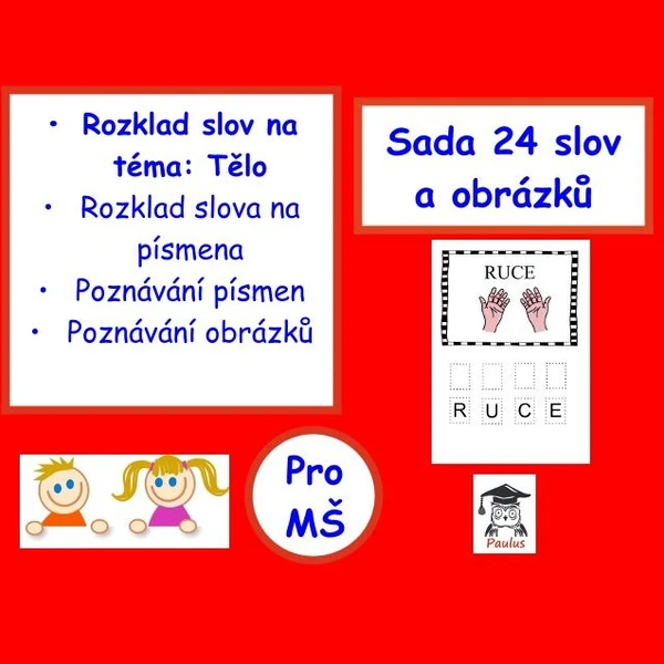 Rozklad slova na téma: Tělo