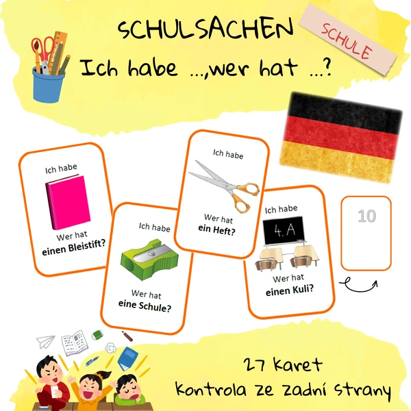 Schulsachen (Schule) - Ich habe ..., wer hat...?