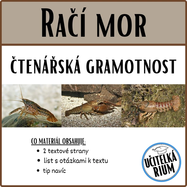 Račí mor - čtenářská gramotnost